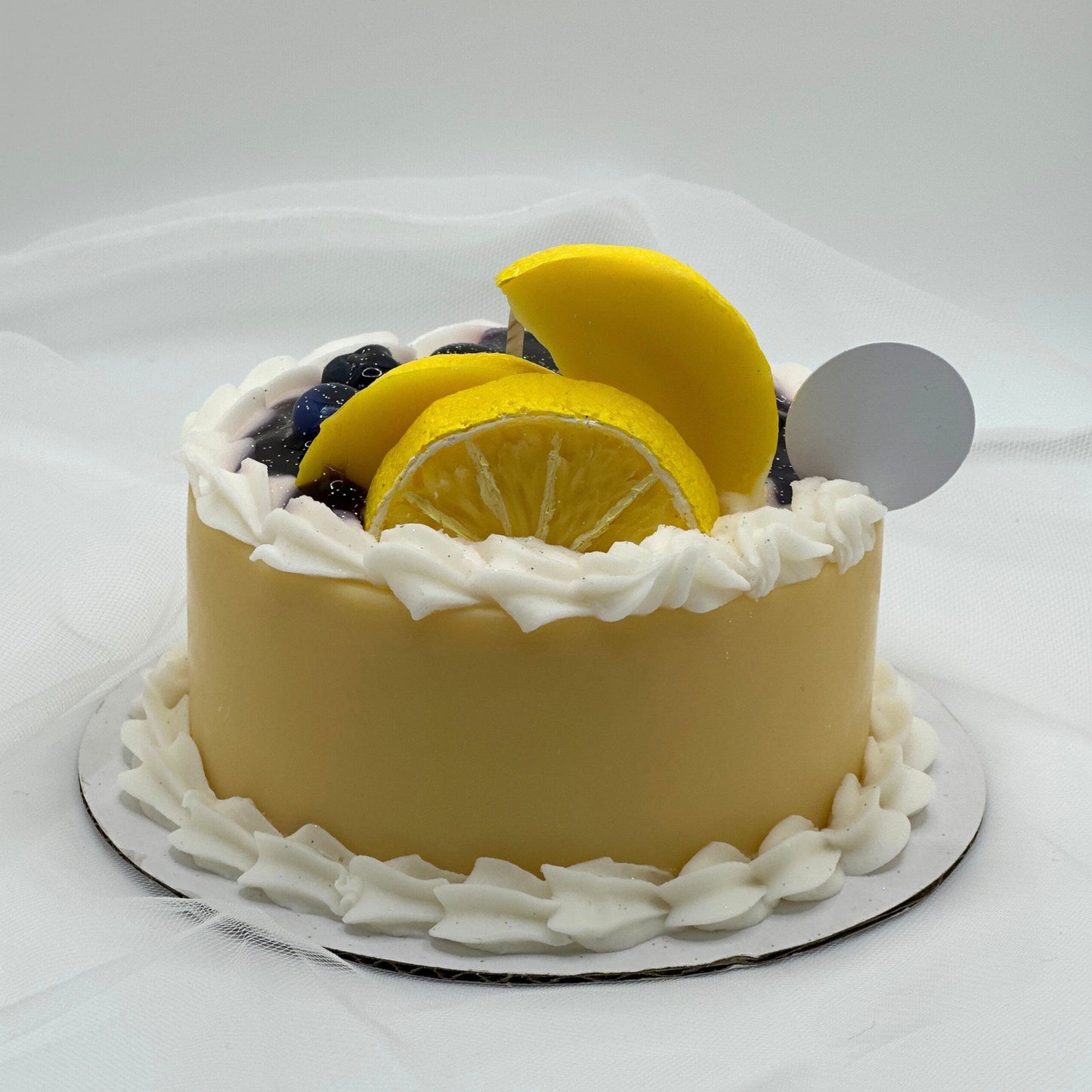 Lemon Blueberry Whip Cake