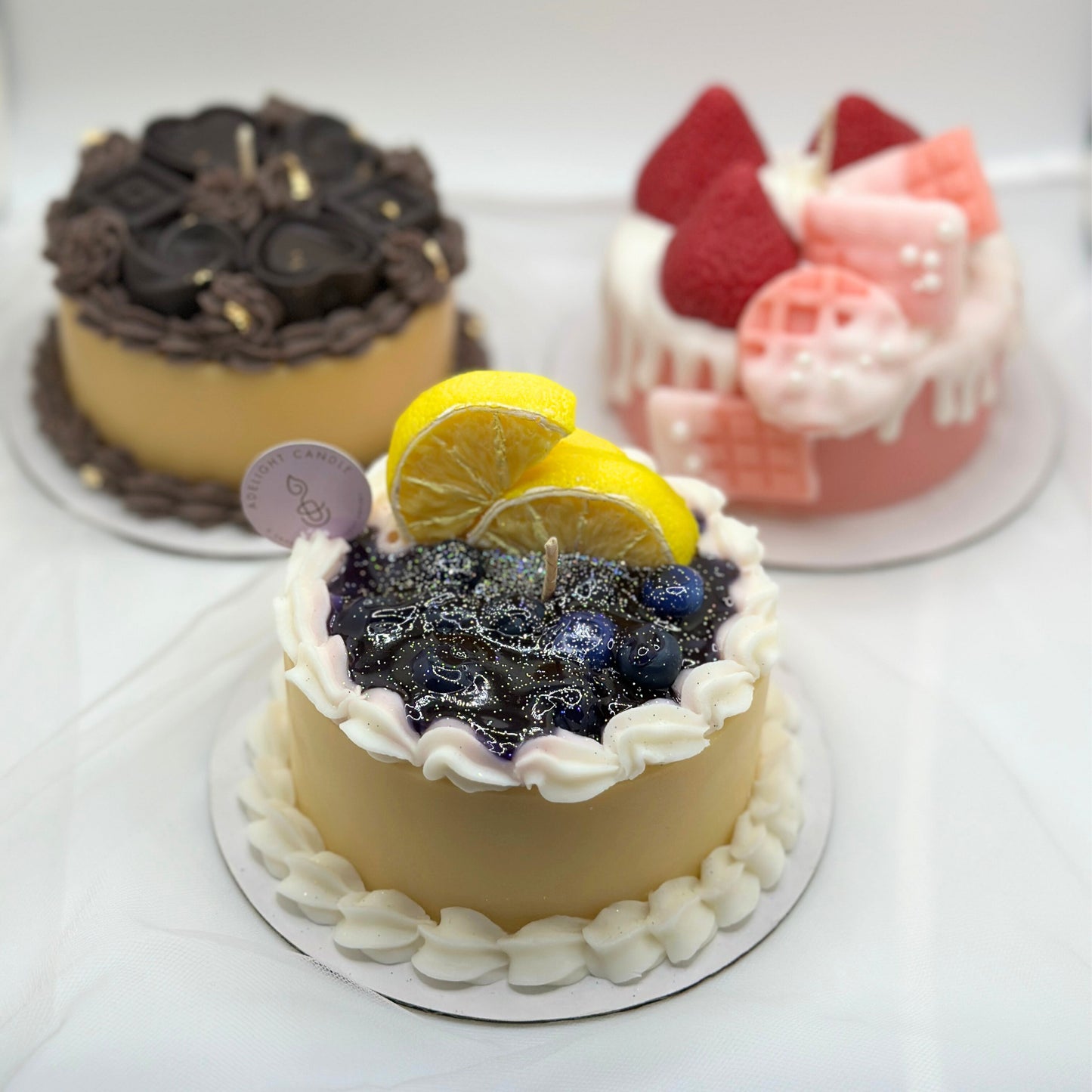 Lemon Blueberry Whip Cake